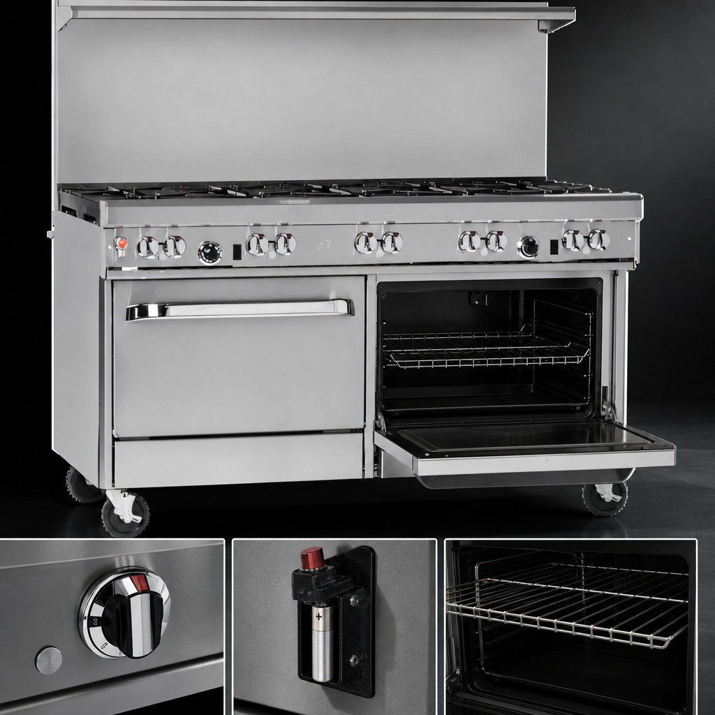 Standard Oven With Battery Spark Ignition
