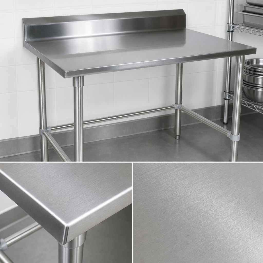 16-Gauge 300-Series Stainless Steel Top