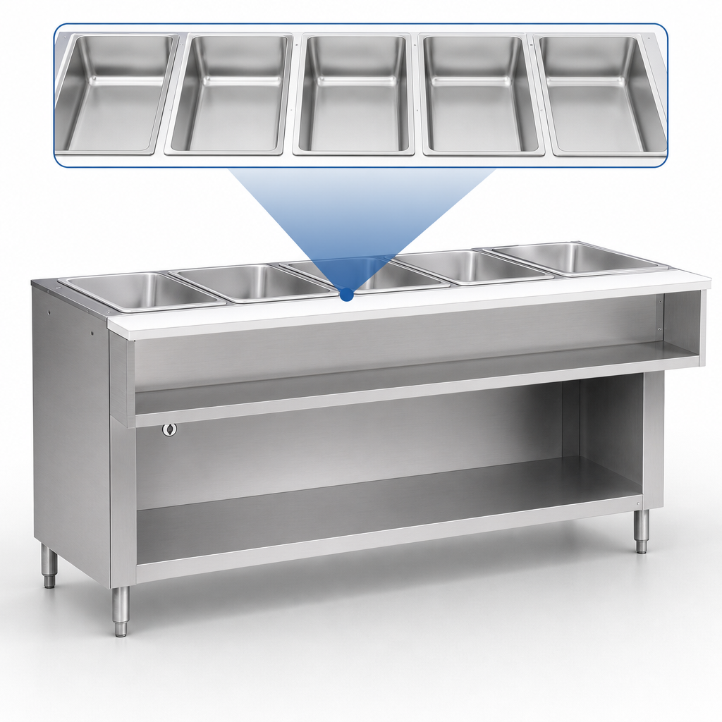 Five-Well Pan Openings
