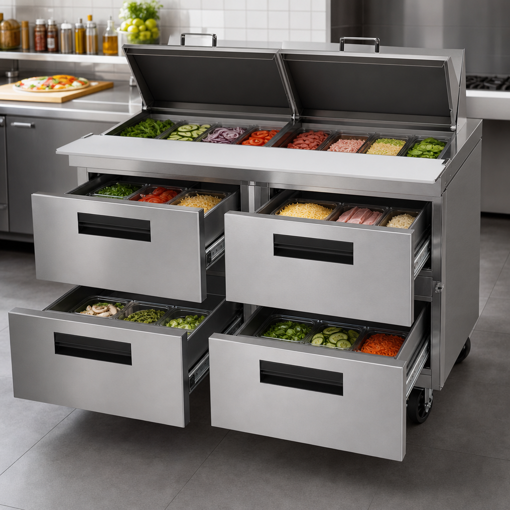 Four-Drawer Mega Top Layout