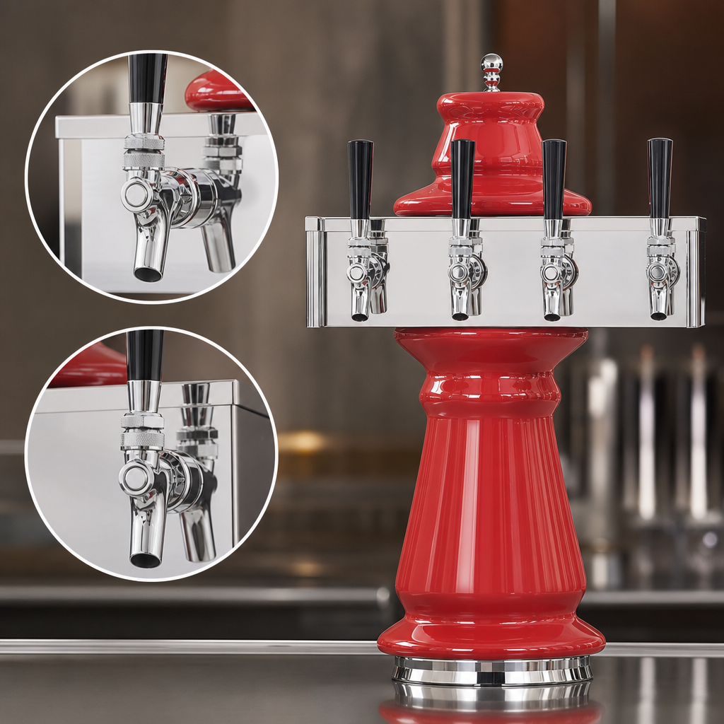 Mirror-Finish Stainless Steel Faucets