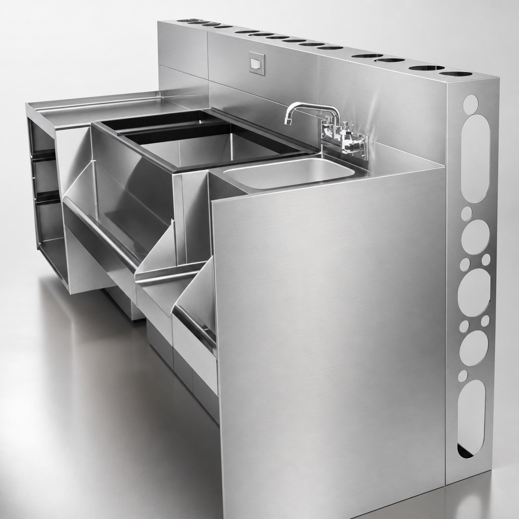 Stainless Steel Bartender-Side Finish