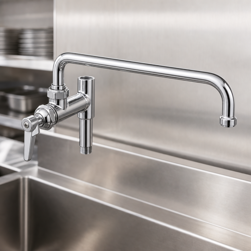 Polished Chrome-Plated Brass Construction