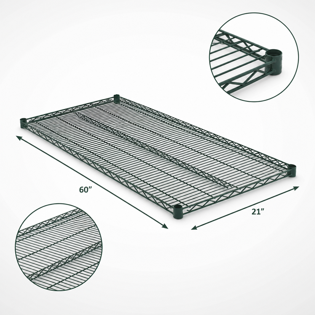 60 x 21 Inch Shelf Size