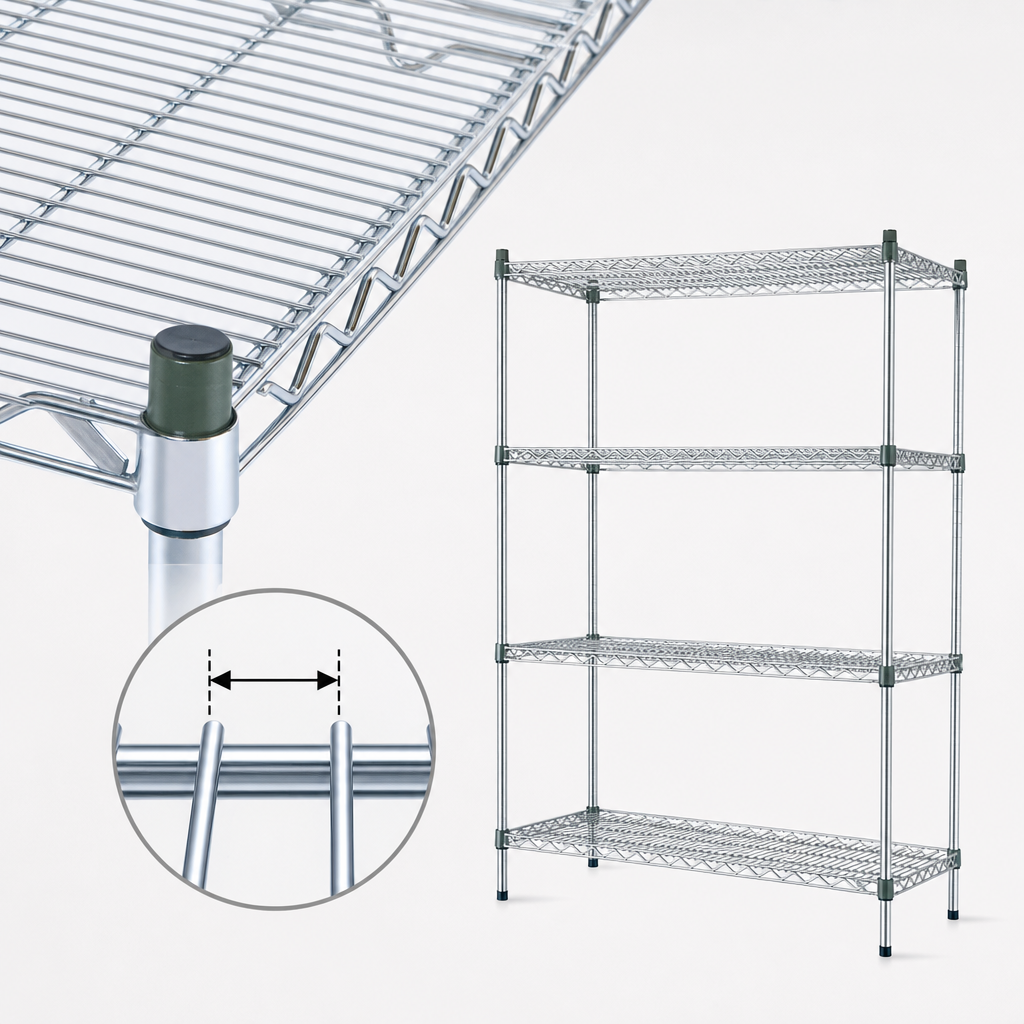 Double-Mat Wire Shelves