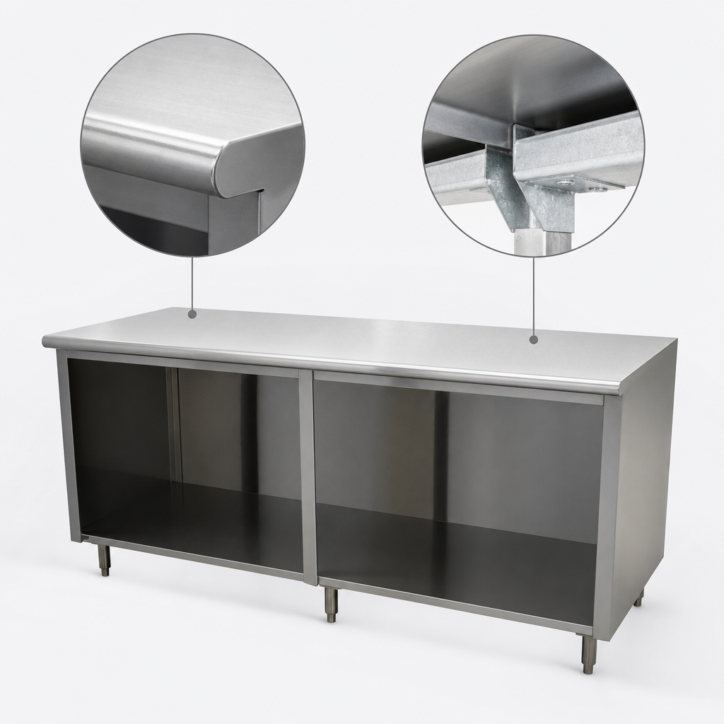 16-Gauge 304 Stainless Steel Top