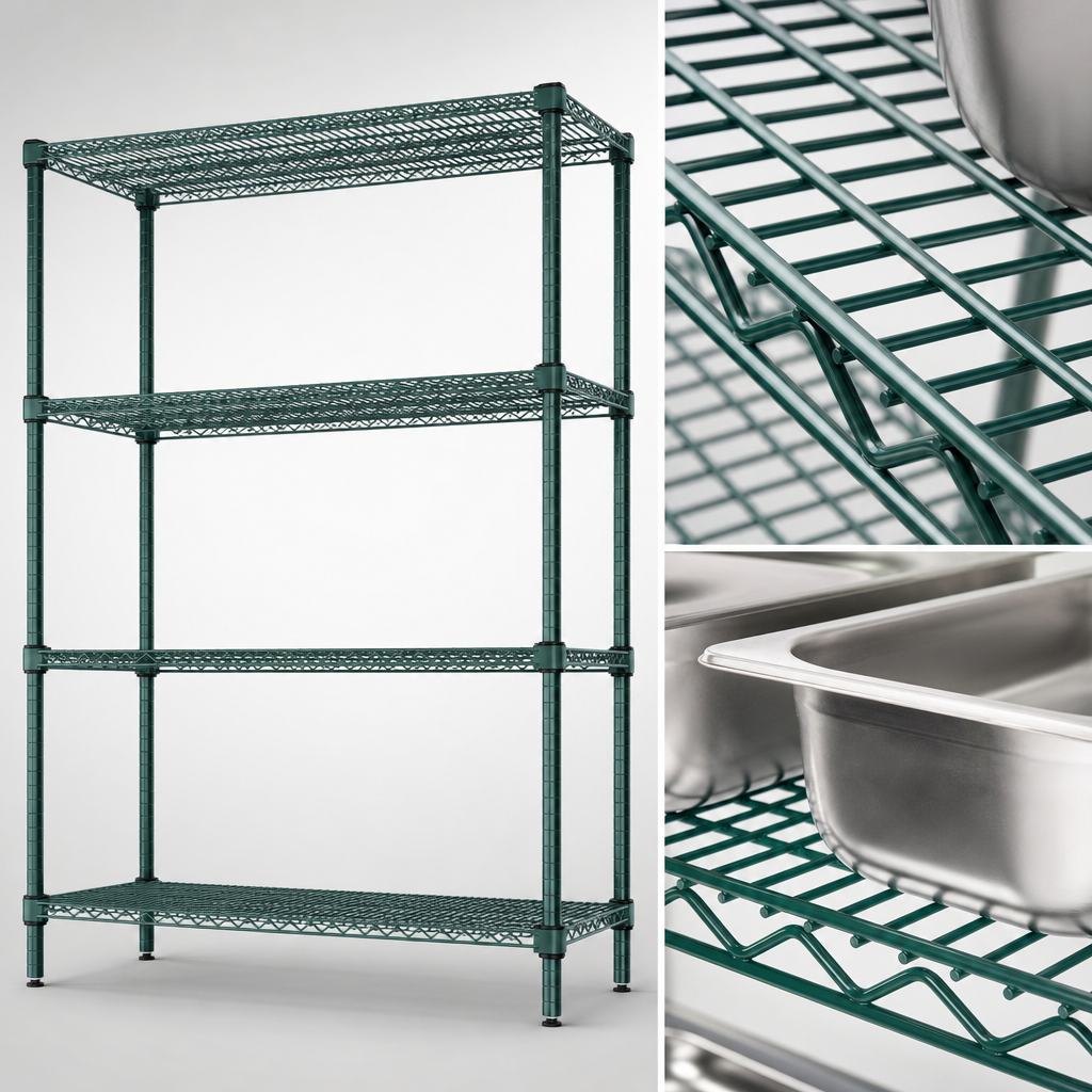 Double-Mat Wire Shelves