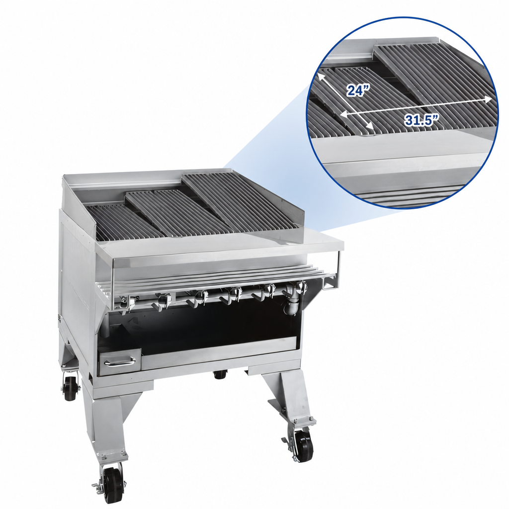 31.5 x 24 Inch Broiling Area