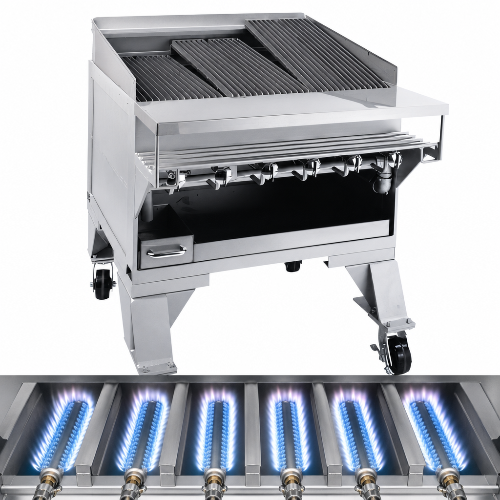 Six 18,000 BTUH Burners