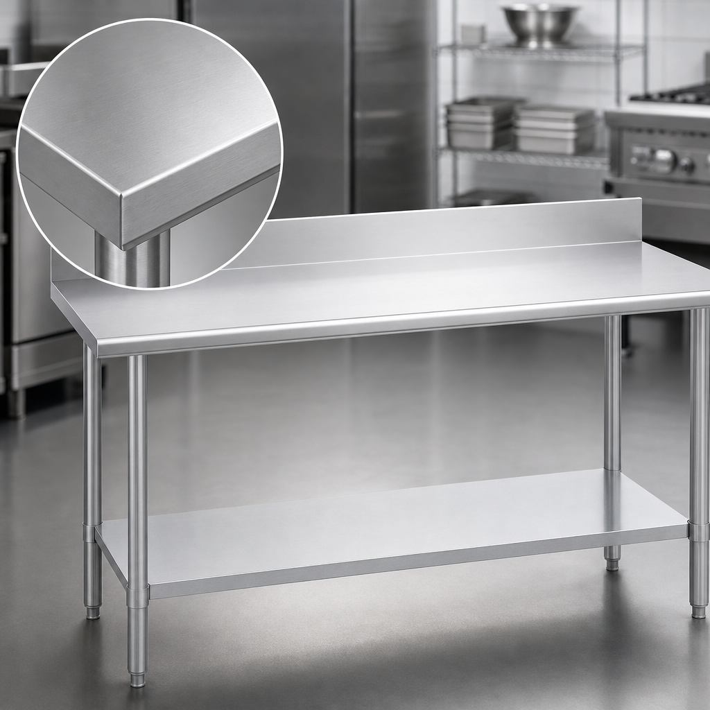 16-Gauge 300-Series Stainless Steel Top