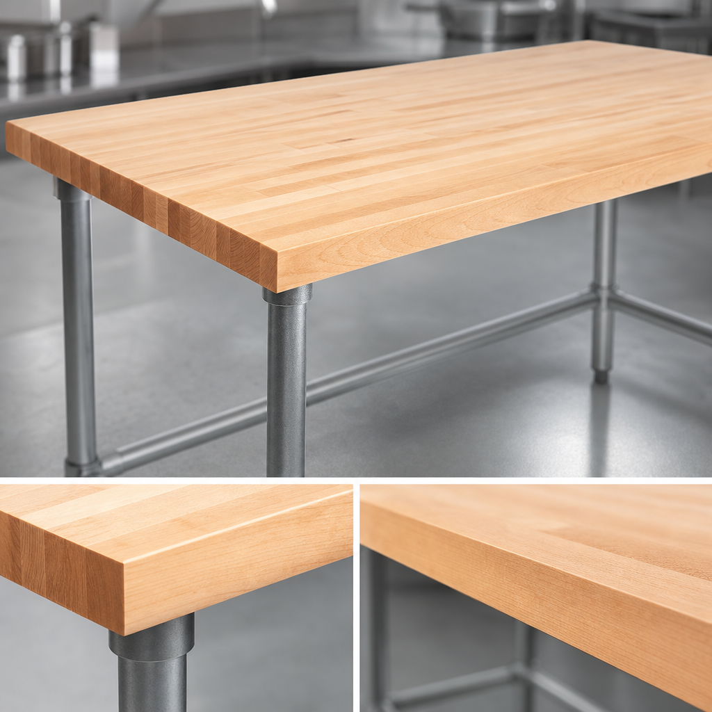 Thick Hardwood Top