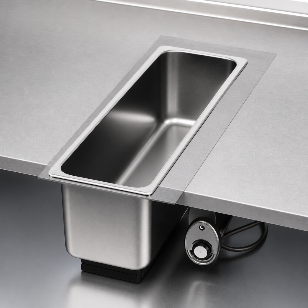 Single Half-Size Pan Opening
