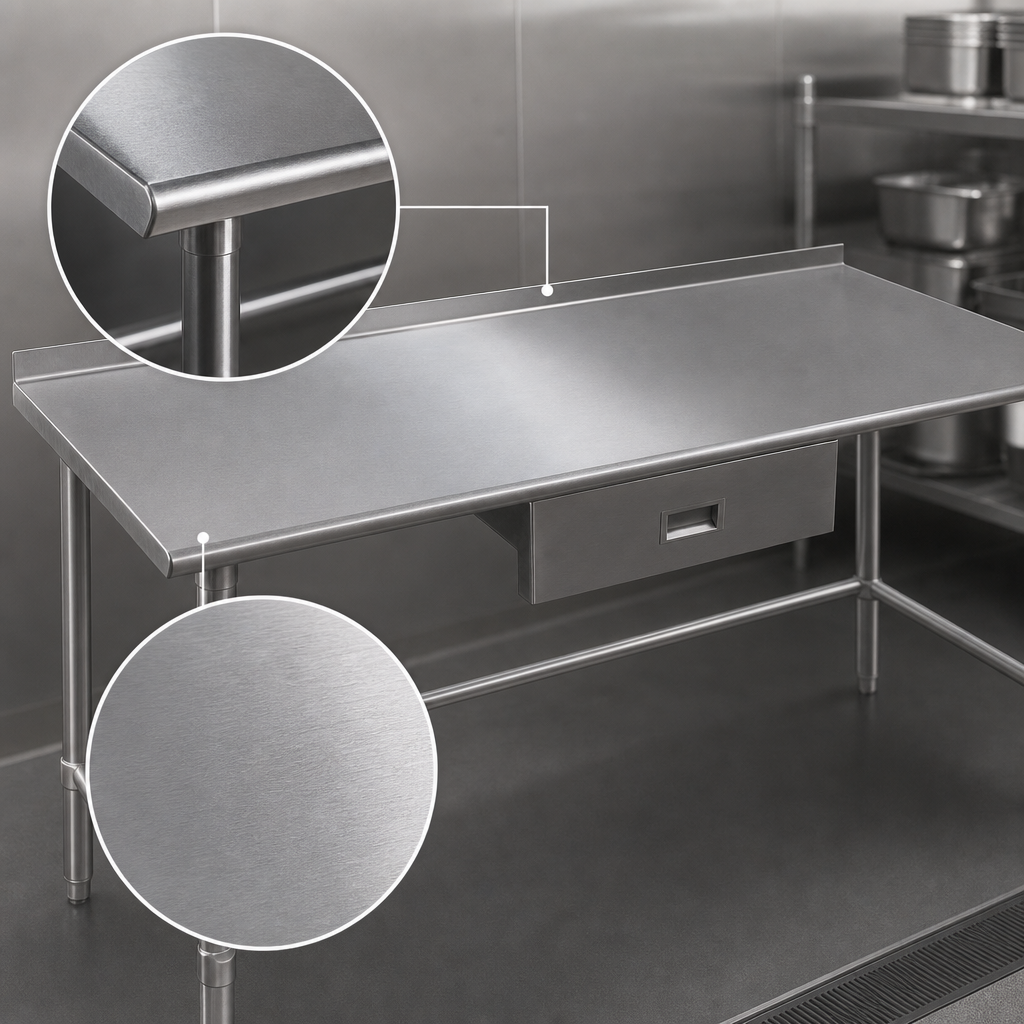 16 Gauge 300 Series Stainless Steel Top