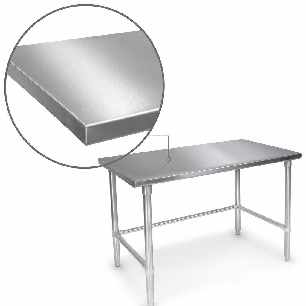 16-Gauge Stainless Steel Top