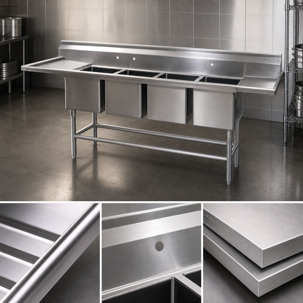 14-Gauge Stainless Steel Construction