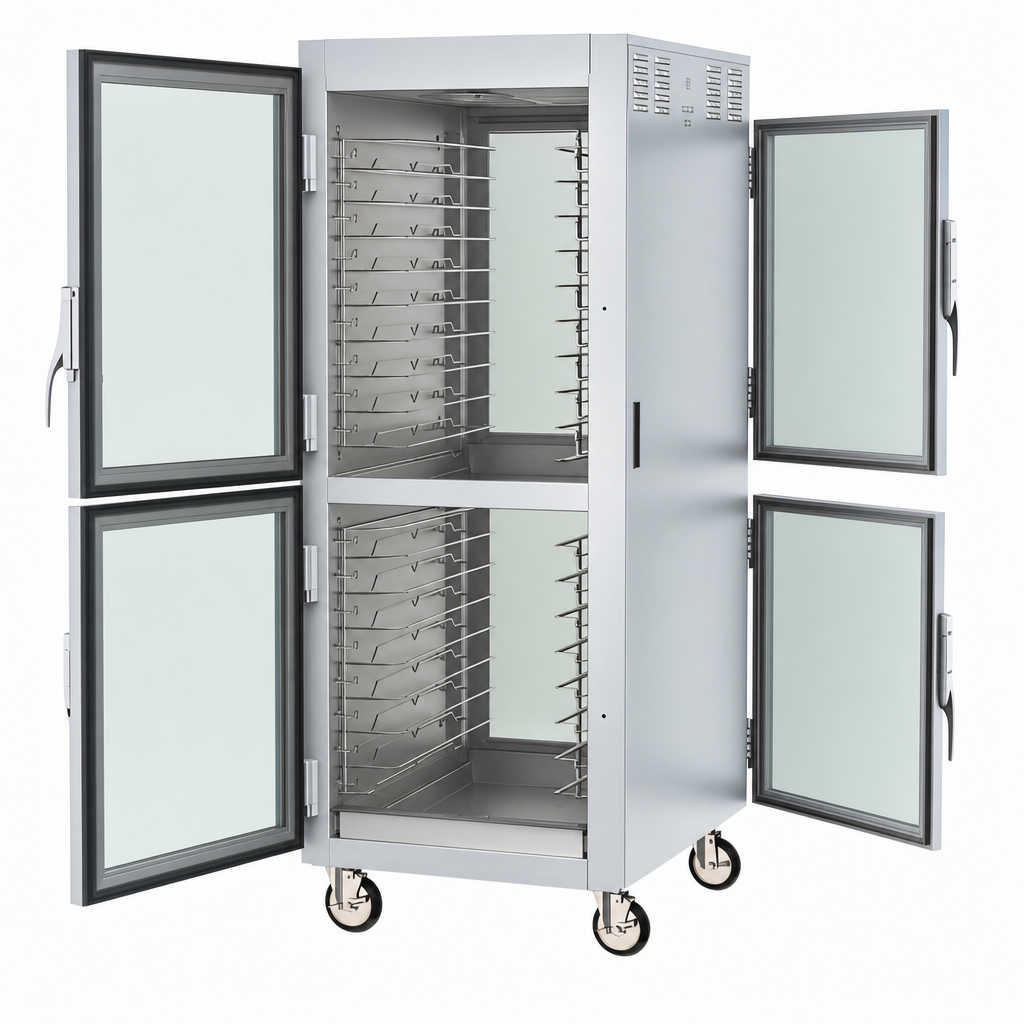 Pass-Thru Dutch Double-Pane Tempered Glass Doors