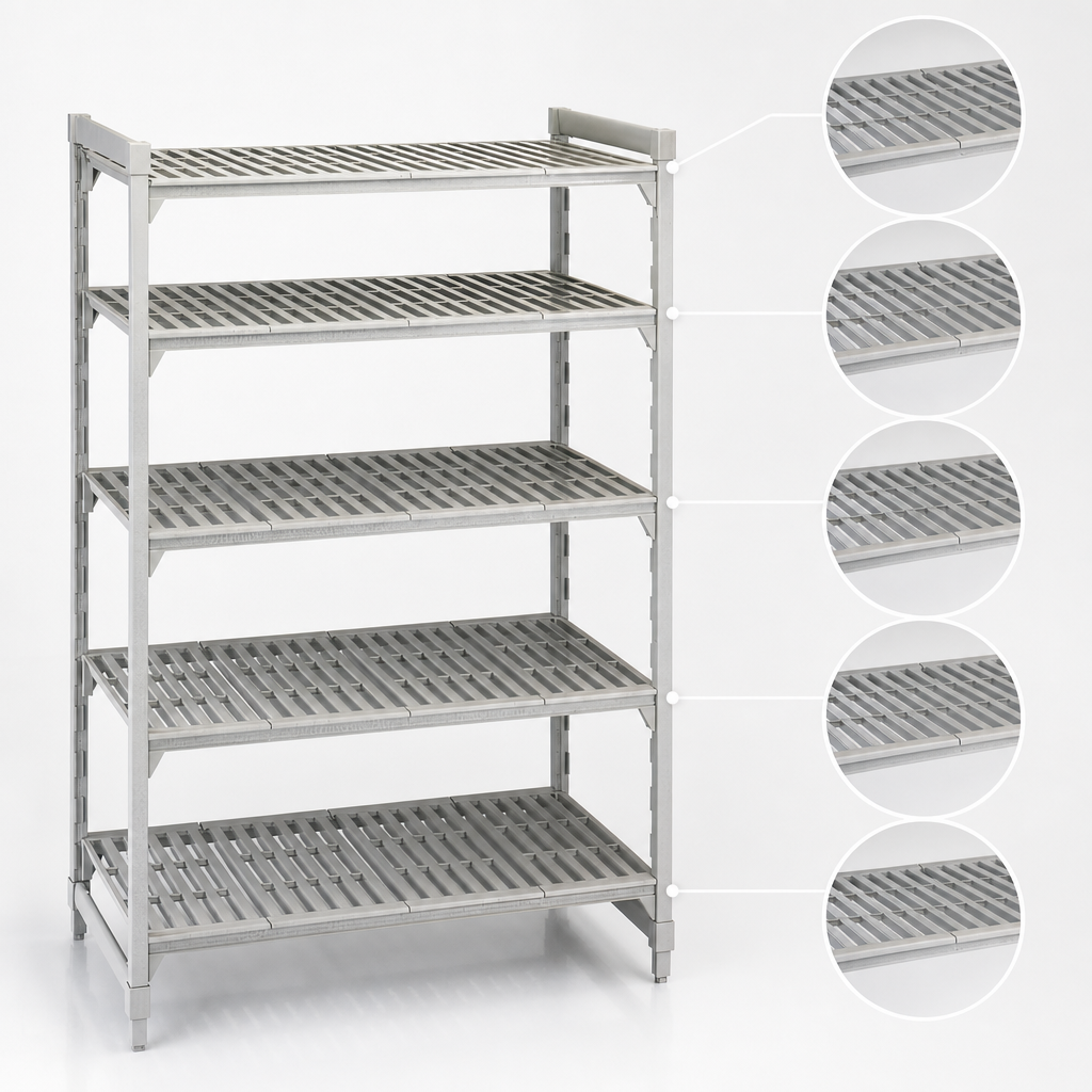 Five Vented Shelf Plates