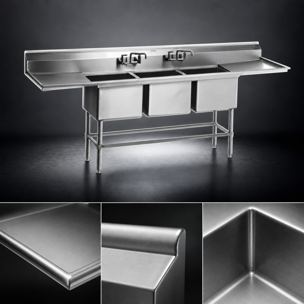 14 Gauge 300 Series Stainless Steel Construction