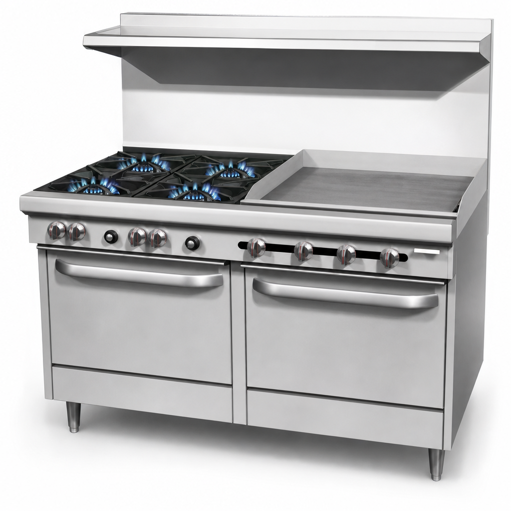 Six Open Burners