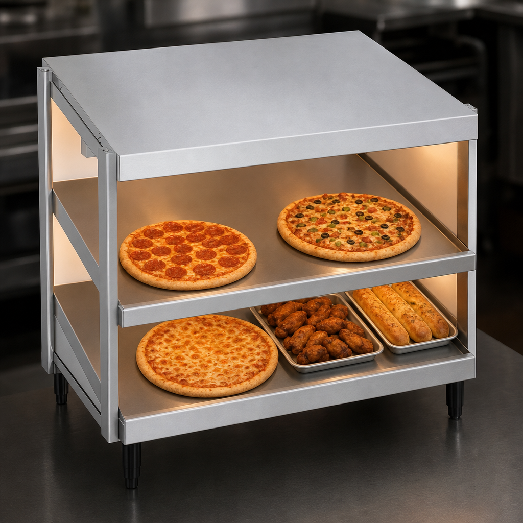 Double Slant Shelf Display