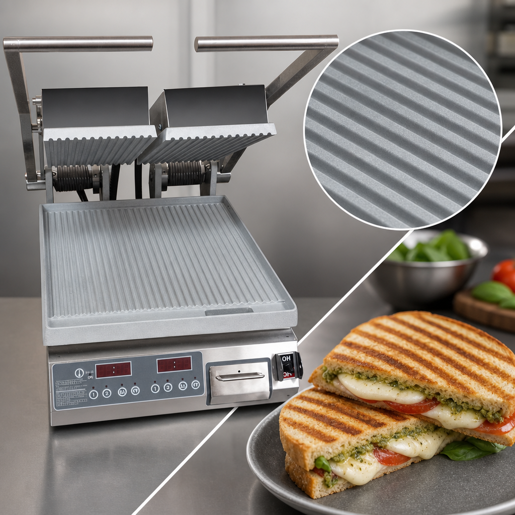 Grooved Aluminum Cooking Surface