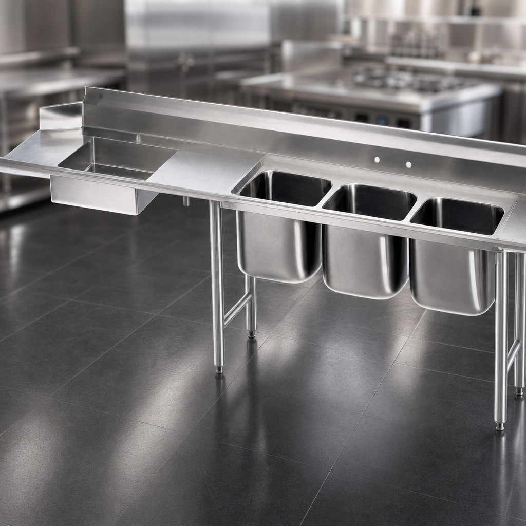 Heavy-Duty 14 Gauge 304 Stainless Steel Top