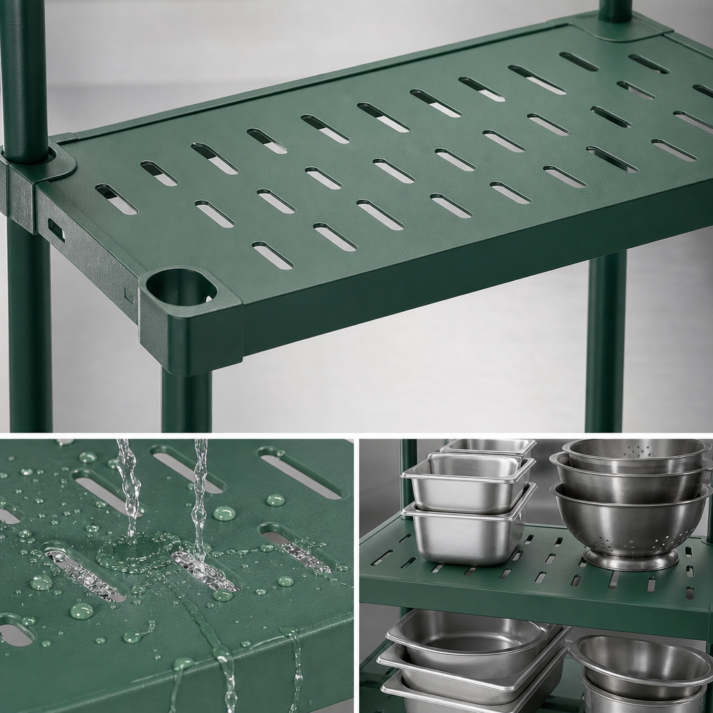 Louvered Shelf Surface