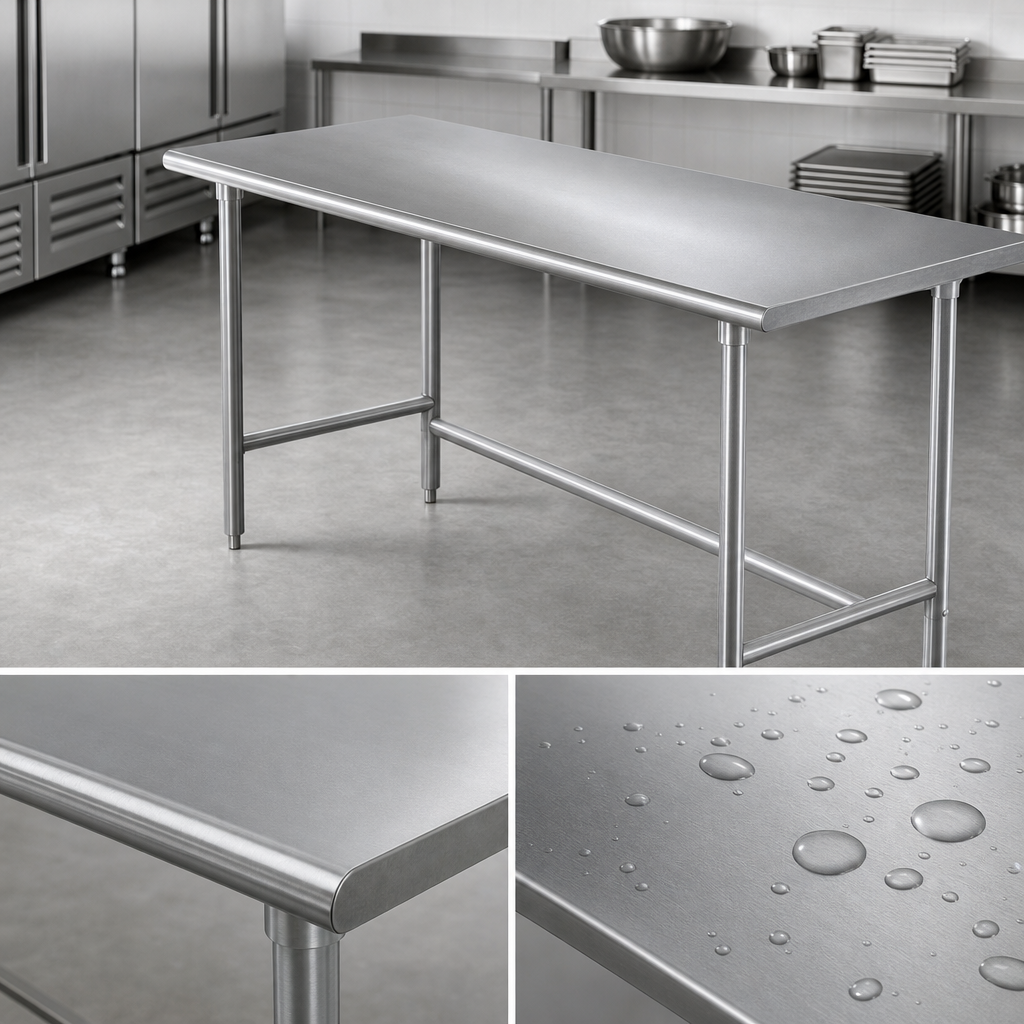 14 Gauge 304 Stainless Steel Top