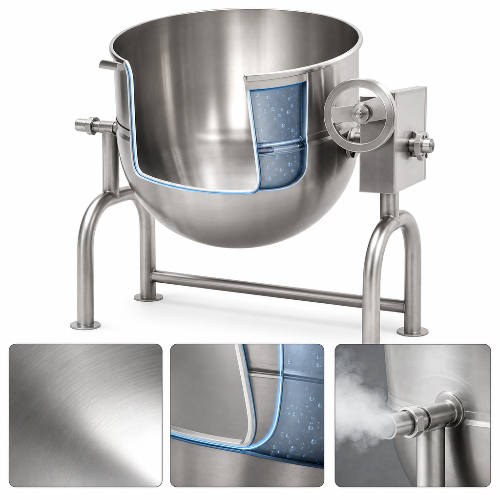 304L Seamless Deep-Drawn Stainless Kettle Jacket