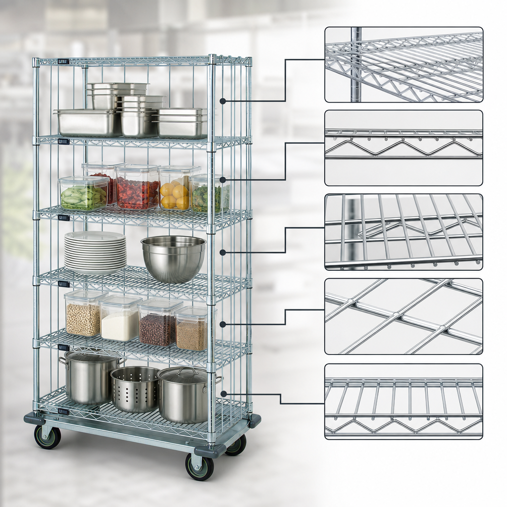Five Wire Shelves