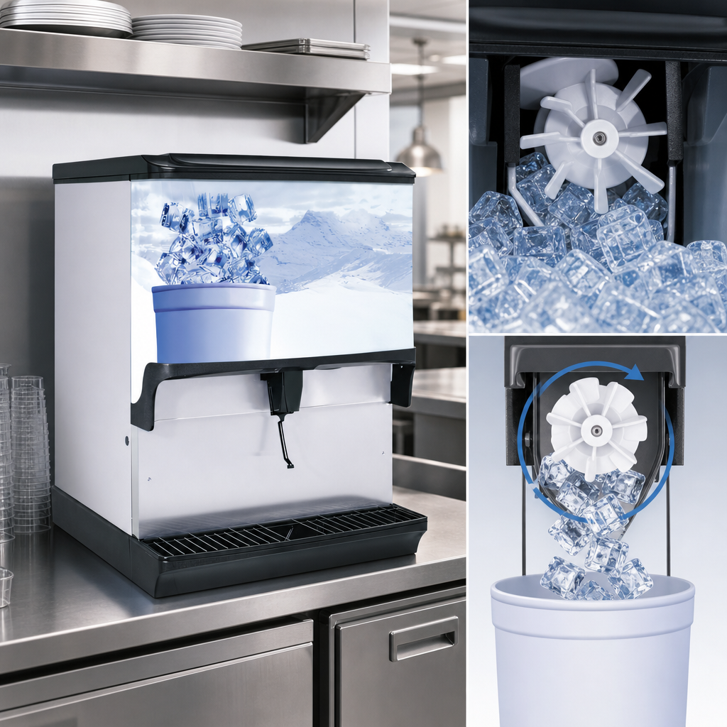 Patented Paddle Wheel Ice Dispense Technology