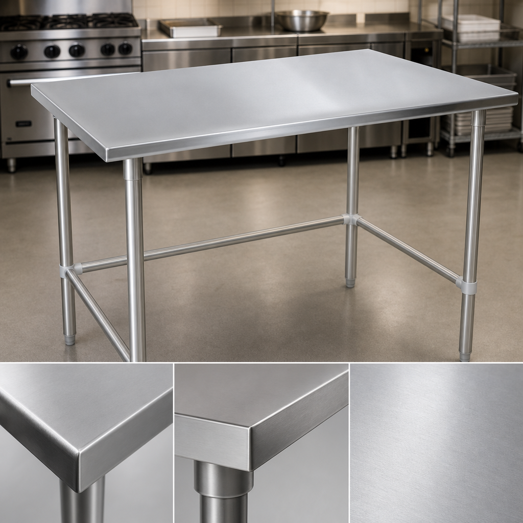 16-Gauge Stainless Steel Top