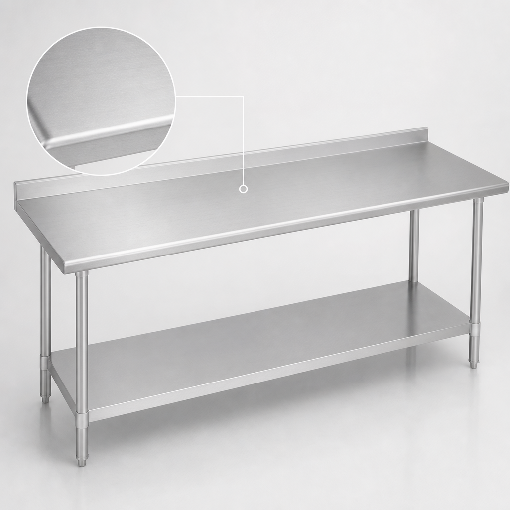 16-Gauge 400-Series Stainless Steel Top