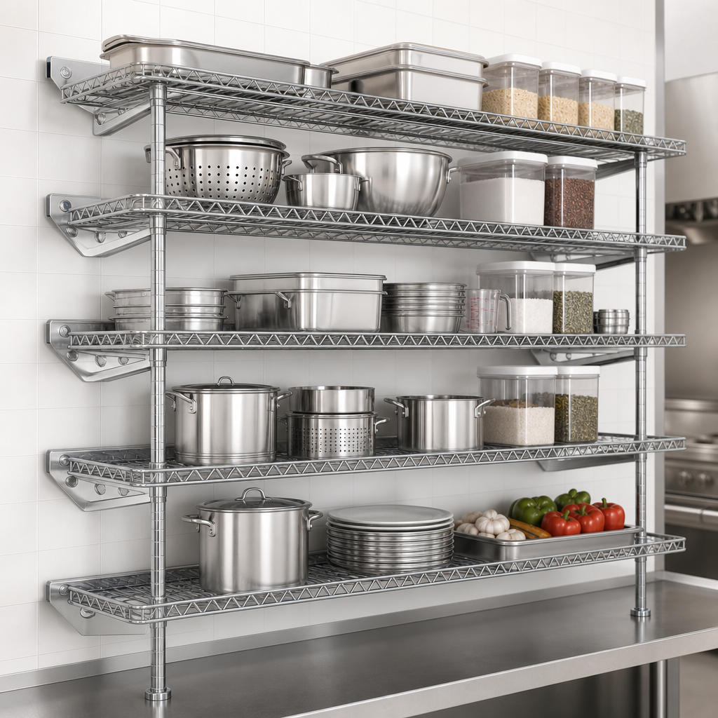 Quad-Truss Open Wire Shelves