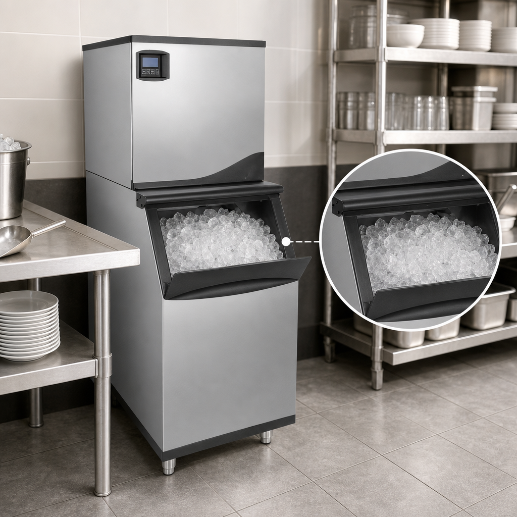 Integrated 310-Lb Storage Bin