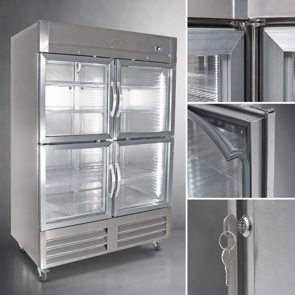 Four Half Glass Doors