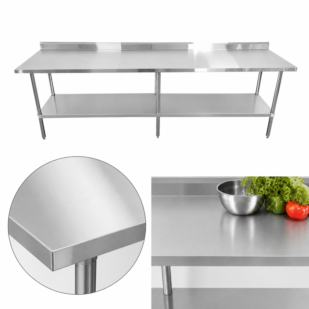 16-Gauge 304 Stainless Steel Top