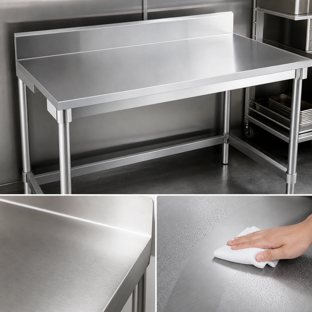 16-Gauge Type 304 Stainless Steel Top