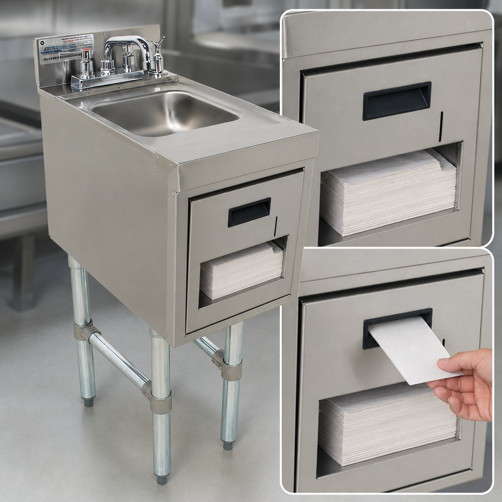 Integrated Soap and Towel Dispensers