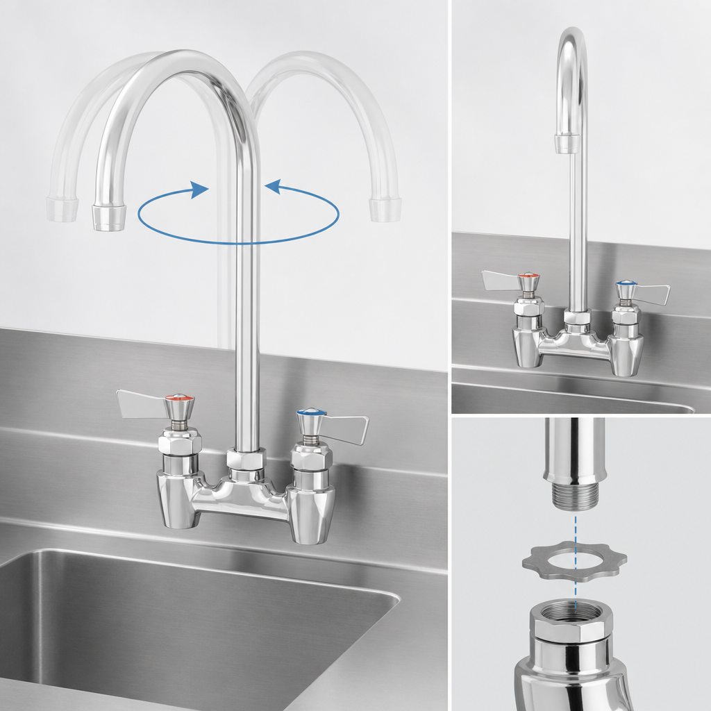 12-Inch Swivel/Rigid Gooseneck Spout