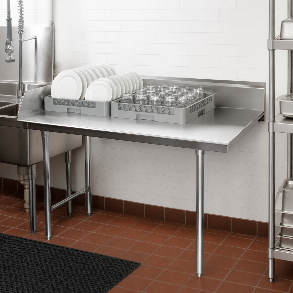 Straight Clean Dishtable Design