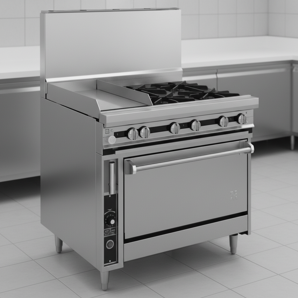 Experience unmatched durability and easy maintenance with this gas range's robust all-stainless steel heavy-duty construction.