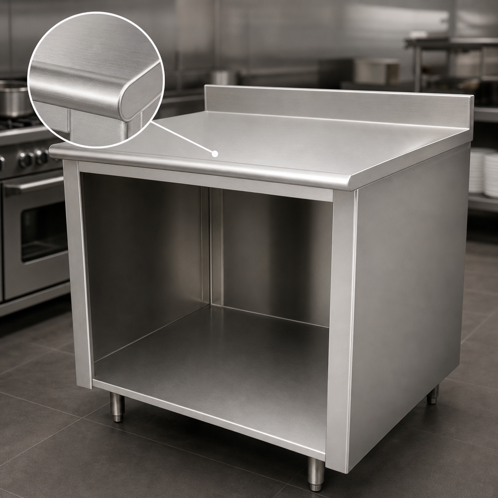 14-Gauge 304 Stainless Steel Top