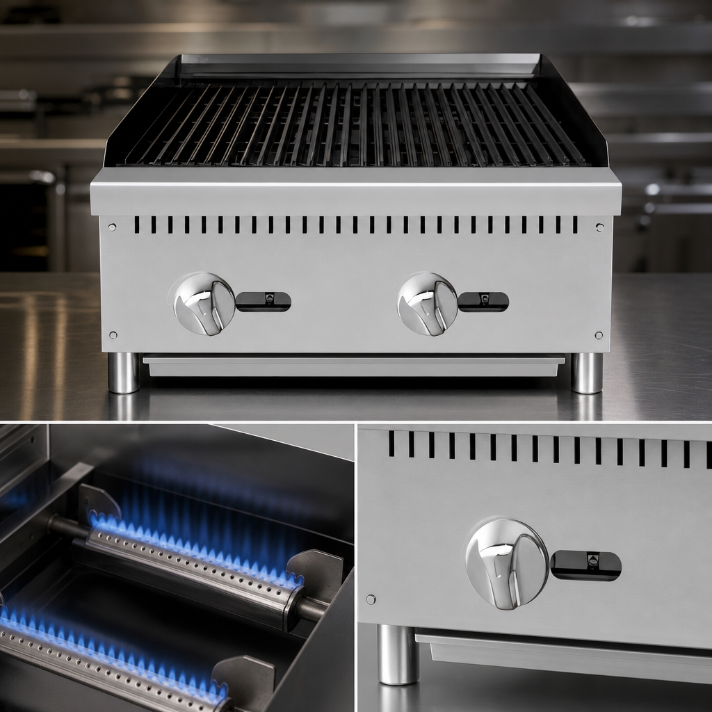 Two Stainless Steel Burners