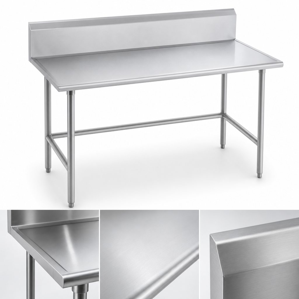 14-Gauge 304 Stainless Steel Top