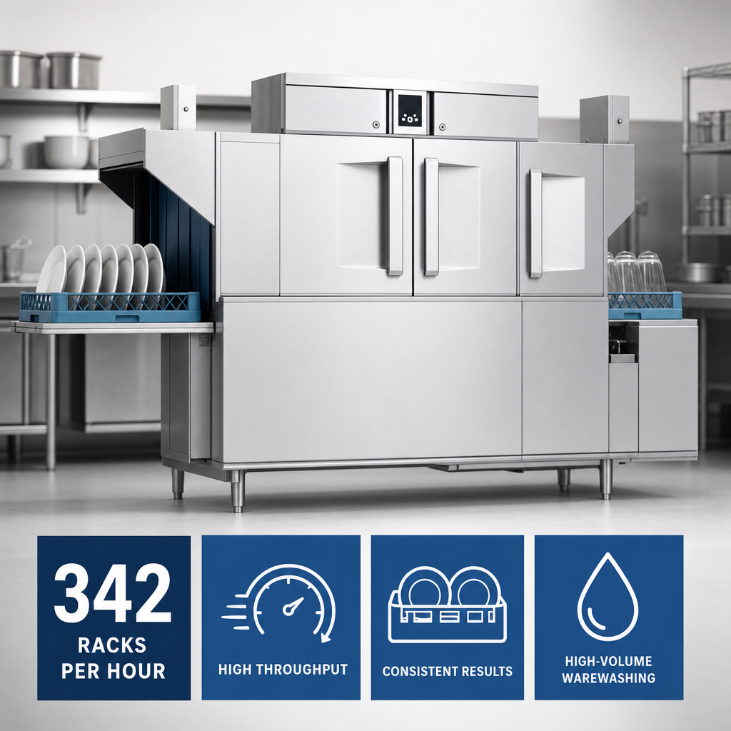 342 Racks Per Hour Throughput