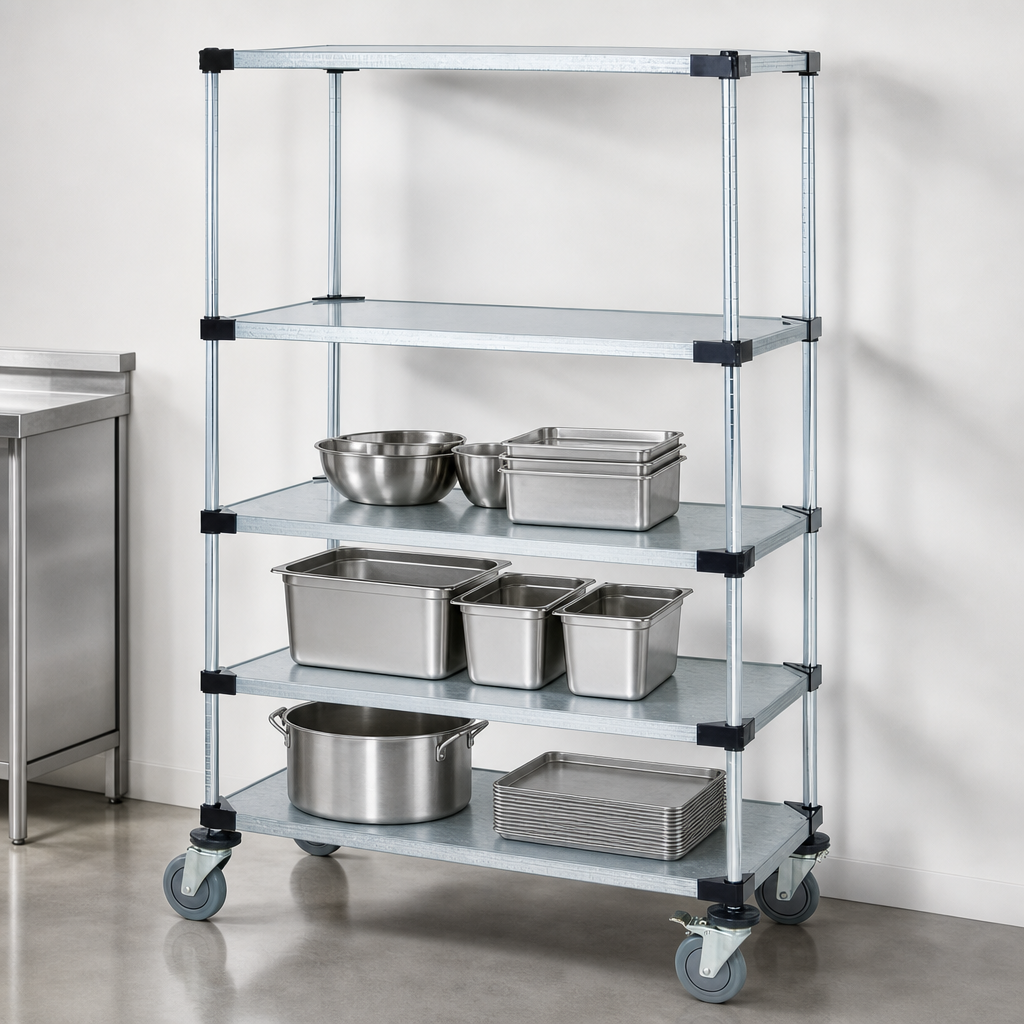 Four Solid Shelves