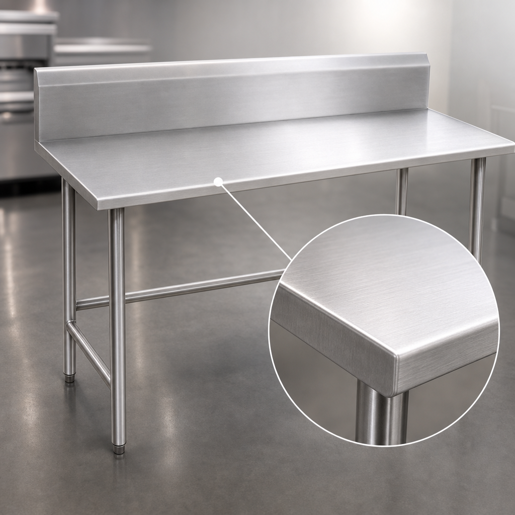 14-Gauge 304 Stainless Steel Top