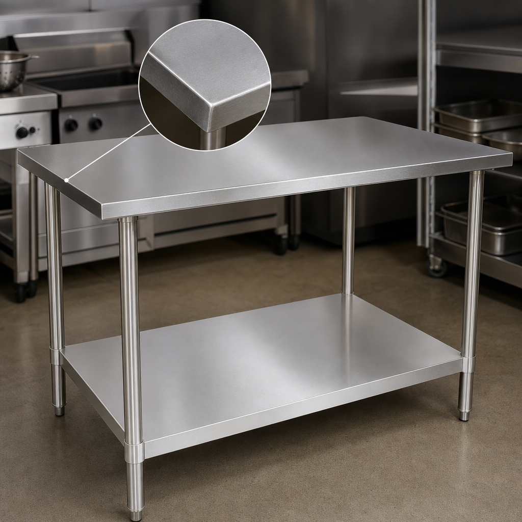 16-Gauge Stainless Steel Top