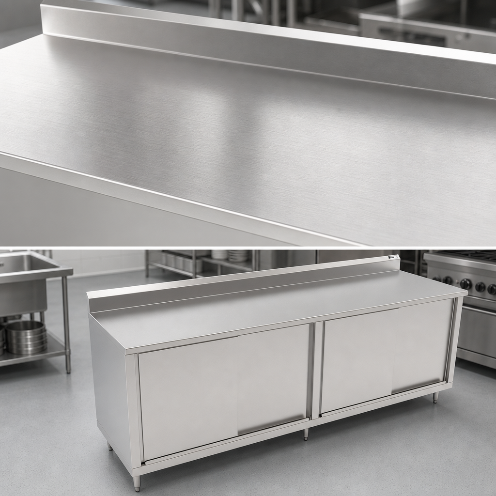 16-Gauge Stainless Steel Top